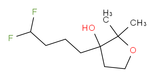 3-(4,4-difluorobutyl)-2,2-dimethyltetrahydrofuran-3-ol