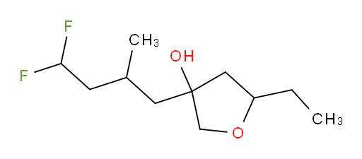 3-(4,4-difluoro-2-methylbutyl)-5-ethyltetrahydrofuran-3-ol