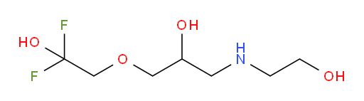 1-(2,2-difluoro-2-hydroxyethoxy)-3-((2-hydroxyethyl)amino)propan-2-ol