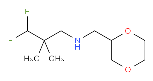 N-((1,4-dioxan-2-yl)methyl)-3,3-difluoro-2,2-dimethylpropan-1-amine