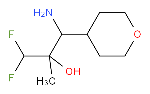 1-amino-3,3-difluoro-2-methyl-1-(tetrahydro-2H-pyran-4-yl)propan-2-ol