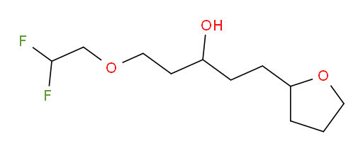 1-(2,2-difluoroethoxy)-5-(tetrahydrofuran-2-yl)pentan-3-ol