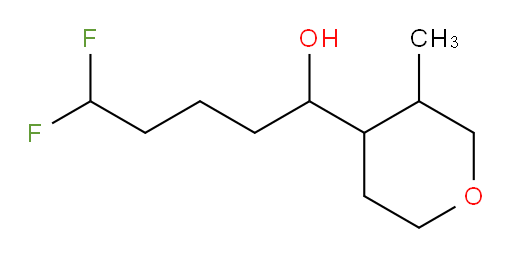5,5-difluoro-1-(3-methyltetrahydro-2H-pyran-4-yl)pentan-1-ol