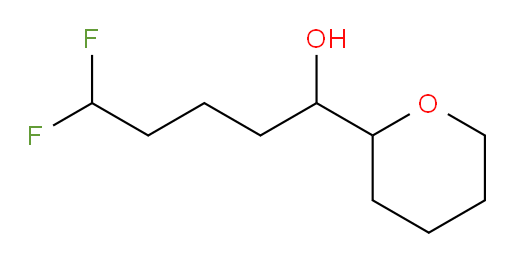 5,5-difluoro-1-(tetrahydro-2H-pyran-2-yl)pentan-1-ol