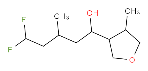 5,5-difluoro-3-methyl-1-(4-methyltetrahydrofuran-3-yl)pentan-1-ol