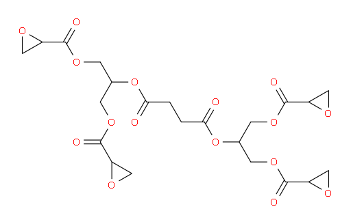bis(1,3-bis((oxirane-2-carbonyl)oxy)propan-2-yl) succinate
