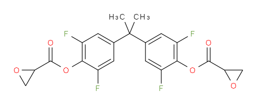 propane-2,2-diylbis(2,6-difluoro-4,1-phenylene) bis(oxirane-2-carboxylate)
