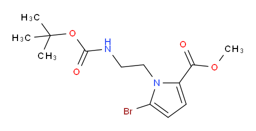 methyl 5-bromo-1-(2-((tert-butoxycarbonyl)amino)ethyl)-1H-pyrrole-2-carboxylate