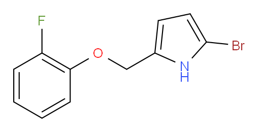 2-bromo-5-((2-fluorophenoxy)methyl)-1H-pyrrole