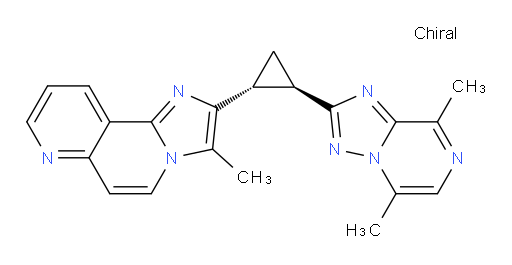2-[(1R,2R)-2-(5,8-Dimethyl[1,2,4]triazolo[1,5-a]pyrazin-2-yl)cyclopropyl]-3-methylimidazo[2,1-f][1,6]naphthyridine (ACI)