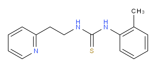 N-(2-Methylphenyl)-N′-[2-(2-pyridinyl)ethyl]thiourea (ACI)