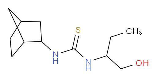 N-Bicyclo[2.2.1]hept-2-yl-N′-[1-(hydroxymethyl)propyl]thiourea (ACI)