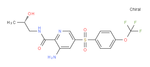 3-Amino-N-[(2S)-2-hydroxypropyl]-5-[[4-(trifluoromethoxy)phenyl]sulfonyl]-2-pyridinecarboxamide (ACI)