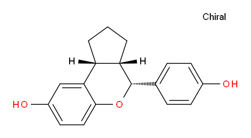 (3aS,4R,9bR)-1,2,3,3a,4,9b-Hexahydro-4-(4-hydroxyphenyl)cyclopenta[c][1]benzopyran-8-ol (ACI)