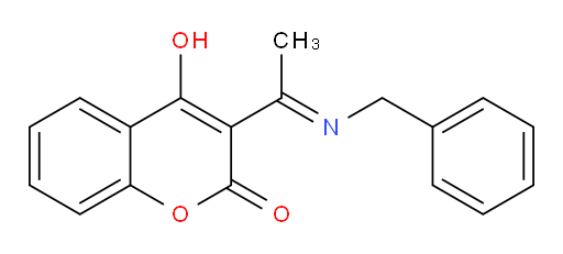 Coumarin, 3-(N-benzylacetimidoyl)-4-hydroxy-, (E)- (8CI)