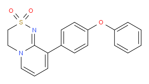 Pyrido[2,1-c][1,2,4]thiadiazine, 3,4-dihydro-9-(4-phenoxyphenyl)-, 2,2-dioxide (ACI)