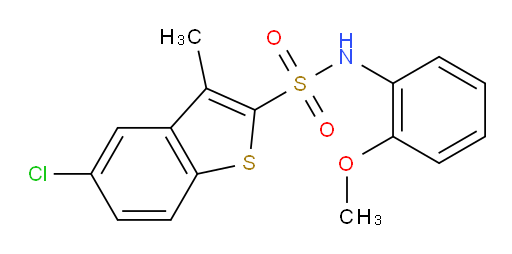 5-Chloro-N-(2-methoxyphenyl)-3-methylbenzo[b]thiophene-2-sulfonamide (ACI)