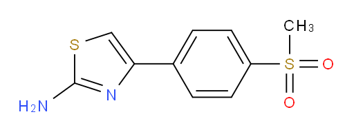 4-[4-(Methylsulfonyl)phenyl]-2-thiazolamine (ACI)