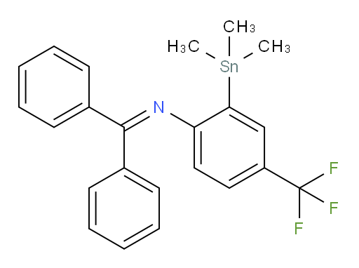 N-(diphenylmethylene)-4-(trifluoromethyl)-2-(trimethylstannyl)aniline