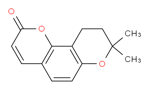 9,10-Dihydro-8,8-dimethyl-2H,8H-benzo[1,2-b:3,4-b′]dipyran-2-one (ACI)