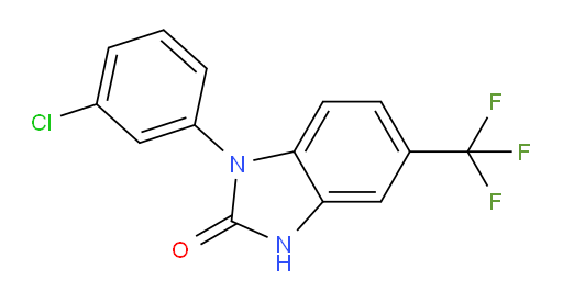1-(3-Chlorophenyl)-1,3-dihydro-5-(trifluoromethyl)-2H-benzimidazol-2-one (ACI)