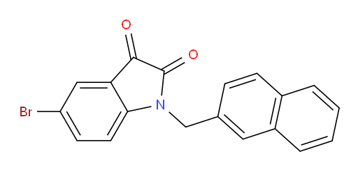 5-Bromo-1-(2-naphthalenylmethyl)-1H-indole-2,3-dione (ACI)