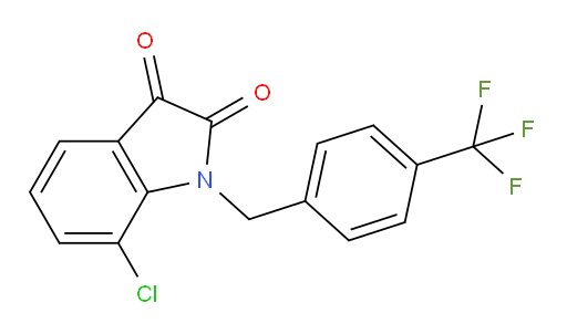 7-Chloro-1-[[4-(trifluoromethyl)phenyl]methyl]-1H-indole-2,3-dione (ACI)