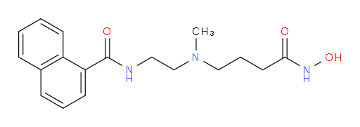 N-[2-[[4-(Hydroxyamino)-4-oxobutyl]methylamino]ethyl]-1-naphthalenecarboxamide (ACI)