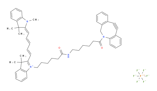 3H-Indolium, 1-[6-[[6-(11,12-didehydrodibenz[b,f]azocin-5(6H)-yl)-6-oxohexyl]amino]-6-oxohexyl]-2-[5-(1,3-dihydro-1,3,3-trimethyl-2H-indol-2-ylidene)-1,3-pentadien-1-yl]-3,3-dimethyl-, hexafluorophosphate(1-) (1:1) (ACI)
