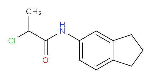 Propanamide, 2-chloro-N-(2,3-dihydro-1H-inden-5-yl)- (9CI, ACI)