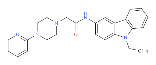 N-(9-Ethyl-9H-carbazol-3-yl)-4-(2-pyridinyl)-1-piperazineacetamide (ACI)