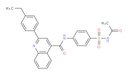 N-[4-[(Acetylamino)sulfonyl]phenyl]-2-(4-ethylphenyl)-4-quinolinecarboxamide (ACI)