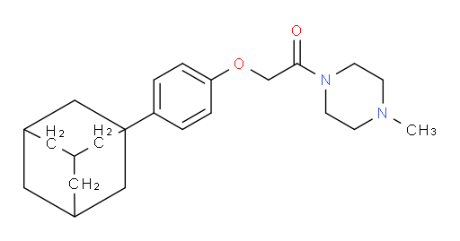 1-(4-Methyl-1-piperazinyl)-2-(4-tricyclo[3.3.1.13,7]dec-1-ylphenoxy)ethanone (ACI)