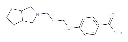 4-[3-(Hexahydrocyclopenta[c]pyrrol-2(1H)-yl)propoxy]benzamide (ACI)