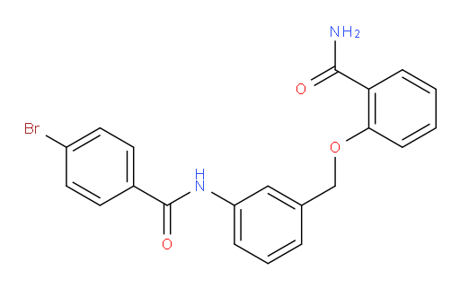 Benzamide, N-[3-[[2-(aminocarbonyl)phenoxy]methyl]phenyl]-4-bromo- (ACI)