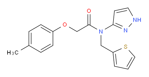 2-(4-Methylphenoxy)-N-1H-pyrazol-3-yl-N-(2-thienylmethyl)acetamide (ACI)