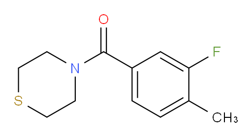 (3-Fluoro-4-methylphenyl)-4-thiomorpholinylmethanone (ACI)
