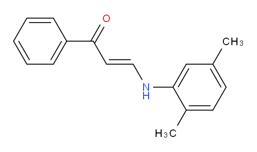 3-[(2,5-Dimethylphenyl)amino]-1-phenyl-2-propen-1-one (ACI)