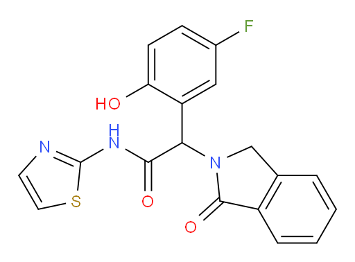 α-(5-Fluoro-2-hydroxyphenyl)-1,3-dihydro-1-oxo-N-2-thiazolyl-2H-isoindole-2-acetamide (ACI)