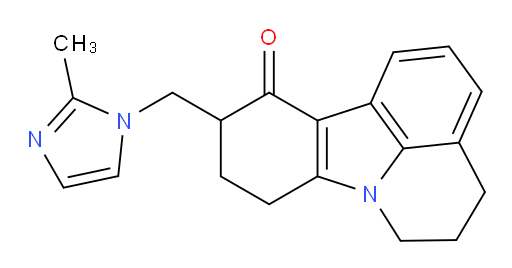 5,6,9,10-Tetrahydro-10-[(2-methyl-1H-imidazol-1-yl)methyl]-4H-pyrido[3,2,1-jk]carbazol-11(8H)-one (ACI)