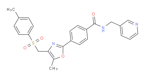 4-[5-Methyl-4-[[(4-methylphenyl)sulfonyl]methyl]-2-oxazolyl]-N-(3-pyridinylmethyl)benzamide (ACI)
