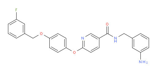 N-[(3-Aminophenyl)methyl]-6-[4-[(3-fluorophenyl)methoxy]phenoxy]-3-pyridinecarboxamide (ACI)