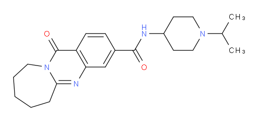 6,7,8,9,10,12-Hexahydro-N-[1-(1-methylethyl)-4-piperidinyl]-12-oxoazepino[2,1-b]quinazoline-3-carboxamide (ACI)