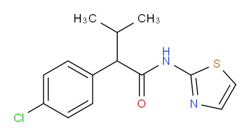 4-Chloro-α-(1-methylethyl)-N-2-thiazolylbenzeneacetamide (ACI)