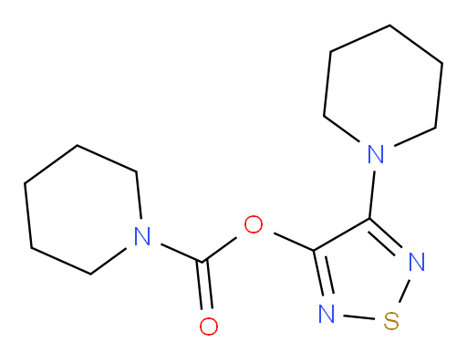 4-(1-Piperidinyl)-1,2,5-thiadiazol-3-yl 1-piperidinecarboxylate (ACI)