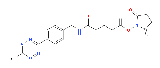 2,5-Dioxo-1-pyrrolidinyl 5-[[[4-(6-methyl-1,2,4,5-tetrazin-3-yl)phenyl]methyl]amino]-5-oxopentanoate (ACI)