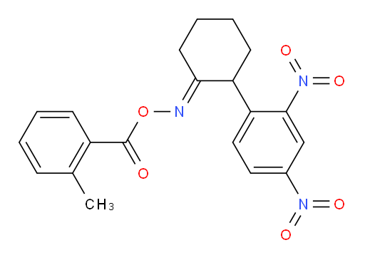 2-(2,4-Dinitrophenyl)cyclohexanone O-(2-methylbenzoyl)oxime (ACI)