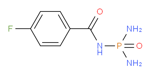 N-(Diaminophosphinyl)-4-fluorobenzamide (ACI)