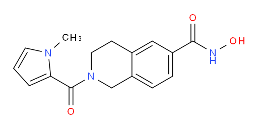 1,2,3,4-Tetrahydro-N-hydroxy-2-[(1-methyl-1H-pyrrol-2-yl)carbonyl]-6-isoquinolinecarboxamide (ACI)