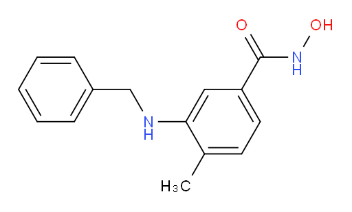 N-Hydroxy-4-methyl-3-[(phenylmethyl)amino]benzamide (ACI)